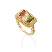 Charming Collection Watermelon Tourmaline Cocktail Ring *Special Order Only*