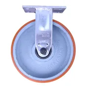 10 Inch Heavy Duty Kingpinless Rigid Caster with Polyurethane Wheel
