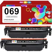 069 Black Toner Cartridge 2 Pack Compatible with Canon 069 Toner Cartridges, Working for Canon imageCLASS MF753Cdw MF751Cdw LBP674Cdw LBP673Cdw LBP674Cx MF752Cdw MF756Cx Printer(2 Pack, Black)