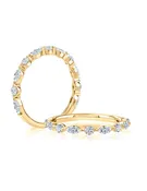 Alternating Marquise and Round Diamond Band