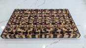 Chaotic End-Grain Cutting Board – Handmade Hardwood Butcher Block