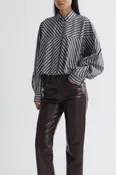 Agolde Agnes Blouse Stripe