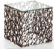 Calder Iron/Glass Side Table
