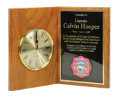 Book Plaque W/Clock