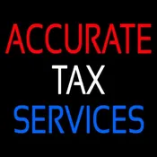 Accurate Tax Services Handmade Art Neon Sign