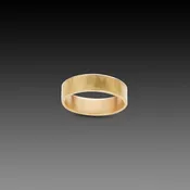 6mm Hammered Gold Band
