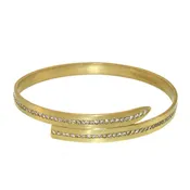 A Pavé Diamond Wrap Bangle
