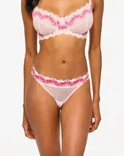 Amalia Low Rise Thong - Pink Lilly