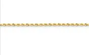 14k 2.25mm D/C Rope with Lobster Clasp Chain-18