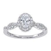 10K 0.52CT Lab Grown Promise Ring
