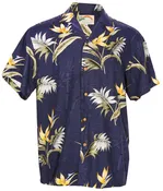 Bamboo Paradise Mens Shirt in Navy