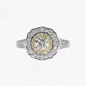 14K  Lab-Created Diamond Ring 1.19ct F-G SI