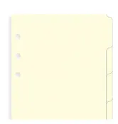 A5 FILOFAX INDEX (6 TABS) For Organizers or Clip Books