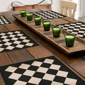 3AcreHomestead Charlie Modern Black Placemat