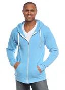 Blue Triblend Fleece Hoodie