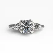 e. scott nuptials... The Woven 3 Stone Engagement Ring
