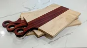 Handcrafted Charcuterie Board with Handle – Premium Hardwood Serving Board
