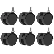 Acoustic Work Pod Add-On Casters - 6-Pack