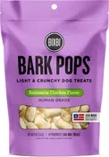 BIXBI Bark Pops Rotisserie Chicken Flavor Light & Crunchy Dog Treats
