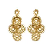 All Gold Juliette Handmade Crochet Earring