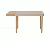 New Canaan Leatherwrap Sit-to-Stand Desk, 2 Drawers