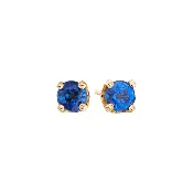14k 3mm Sapphire Birthstone September Stud Earrings