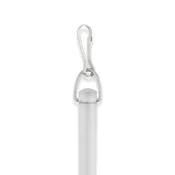 1/2" Smooth Clear PVC Baton with Metal Snap