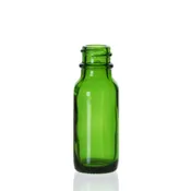 1/2 oz Emerald Green Glass Boston Round Bottle