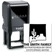 Abstract Line Art Self-Inking Stamp