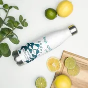 BREAK APART YOUR DOUBTS STAINLESS STEEL WATER BOTTLE — PAPERCRAFT MIRACLES LLC