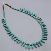 Blue Tab Necklace by Laura Aguilar
