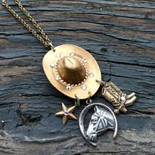 “Hold on to Your Hat” Charm Necklace