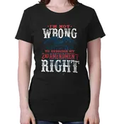 2nd Amendment Right Ladies T-Shirt