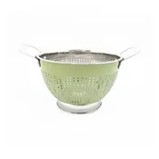 1.5 QT STAINLESS STEEL COLANDER WITH MINT GREEN EXTERIOR