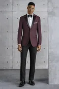 SLIMFIT BURGUNDY EMPIRE - 201 — Formals By Vince