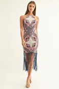Adelyn Rae Morgan Fringe Dress