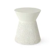 Acadia Outdoor Side Table White