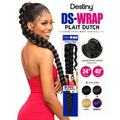 Dutch Braid Drawstring Wrap Ponytail – 24 & 40 Inch