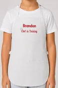 Embroidered Personalized Chef in Training Child Apron