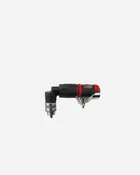 90 Degree Small Right Angle Air Drill - 1/4 inch, 4500 RPM, Non-reversible, Keyed Jacobs Chuck