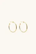 9 A.M. Hoop Earrings - Gold