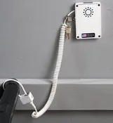 Cart Security Alarm Module with Tether-White