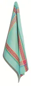 Cassis Turquoise Cotton Jacquard Dishtowel