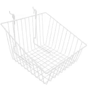 12" × 12" × 8" × 4" Slant Gridwall/Slatwall Basket