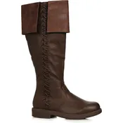 1" Heel Men's Knee High Boot With Stitching Detail