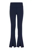Adele Split Flare Leggings in Navy
