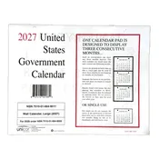 2027 Unicor Wall Calendar