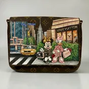 Louis Vuitton Hand-Painted - Daisy & Minnie in NYC