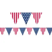 105' Alternating Americana Pennant String