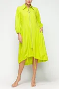 Acid Bell Sleeve and Drawing Bottom Long Jacket